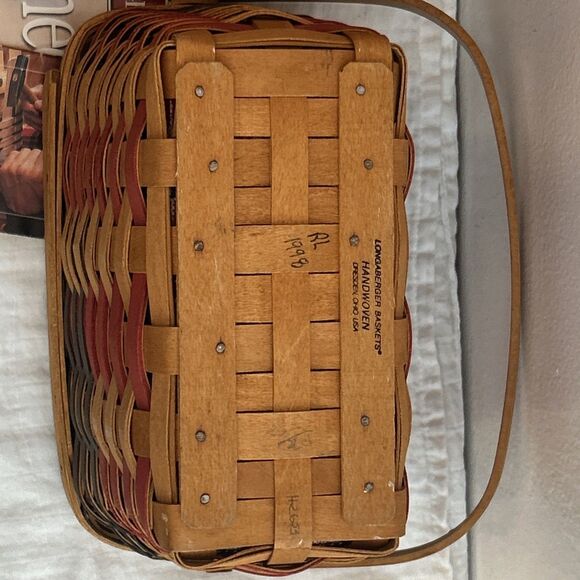 Longaberger 1998 Collector Club 25th Anniversary American Flag Baskets Set of 2 - Picture 6 of 12